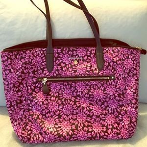 Michael Kors Floral Print ZIP Travel Tote